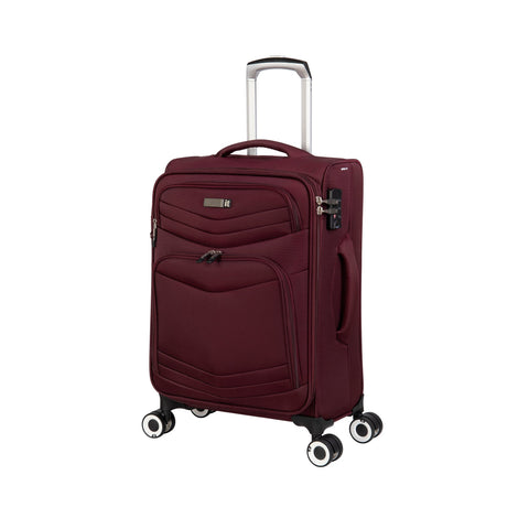 Intrepid 22" Softside Carry-On 8 Wheel Expandable Spinner (Dark Red)