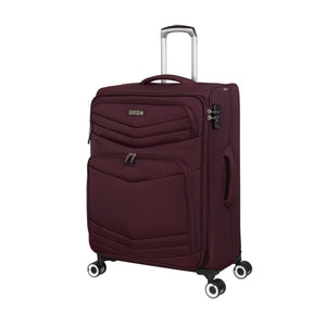 Intrepid 27" Softside Checked 8 Wheel Expandable Spinner (Dark Red)