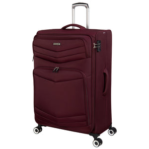 Intrepid 32" Softside Checked 8 Wheel Expandable Spinner (Dark Red)