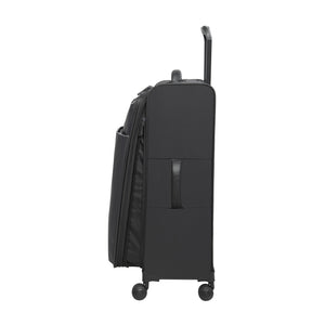 Lustrous 28" Softside Checked 8 Wheel Spinner (Charcoal)