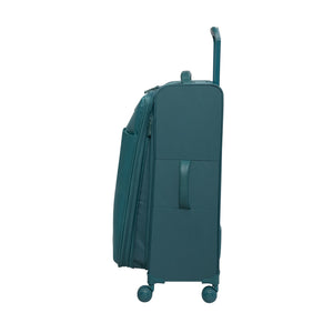 Lustrous 28" Softside Checked 8 Wheel Spinner (Harbour Blue)