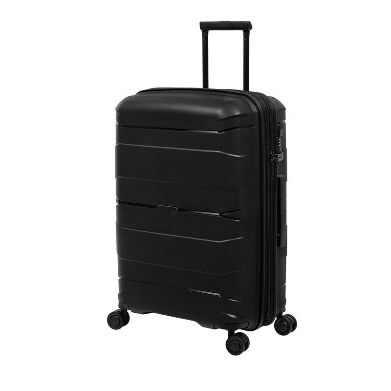 Momentous 25" Hardside Checked 8 Wheel Expandable Spinner (Black)