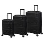 Momentous 25" Hardside Checked 8 Wheel Expandable Spinner (Black)