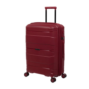 Momentous 25" Hardside Checked 8 Wheel Expandable Spinner (German Red)