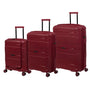 Momentous 25" Hardside Checked 8 Wheel Expandable Spinner (German Red)