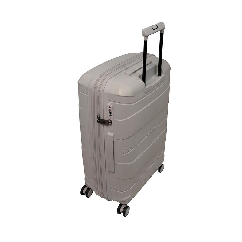 Momentous 30" Hardside Checked 8 Wheel Expandable Spinner (Pumice Stone)