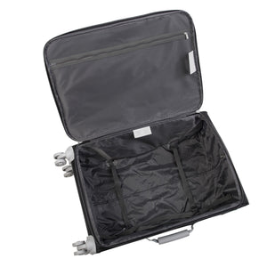 World's Lightest New York 28" Softside Checked Spinner Luggage (Blue Ashes)